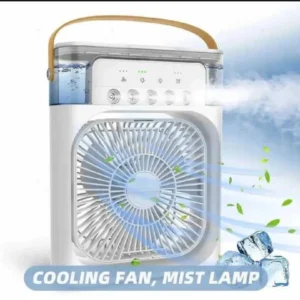 White Desk Fan 3 Speed Waterproof 200mAh